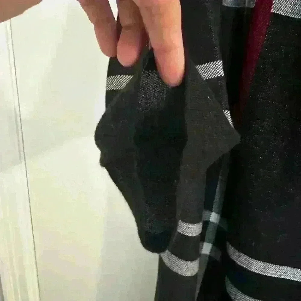 Kasper Edge To Edge Plaid Open-Front Cardigan. Si… - image 5